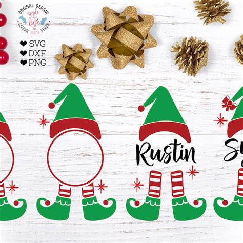 Download Elf Split Monogram Frames SVG File - SVG Design Cricut SVG
