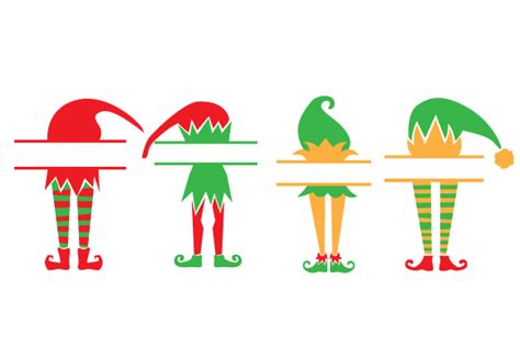 Download Elf Split Monogram Frames SVG File - SVG Design Cut Files