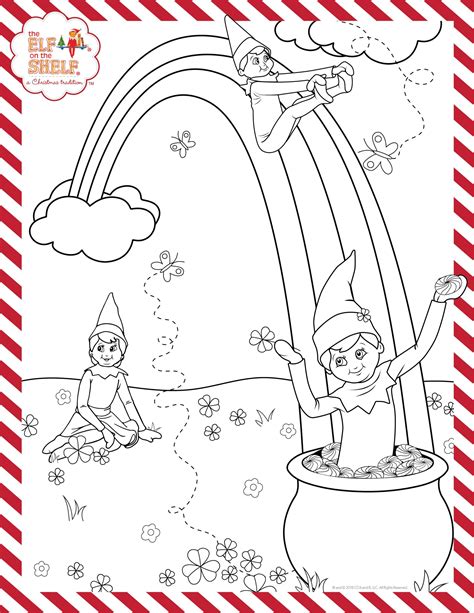 Elfontheshelf Coloring Pages