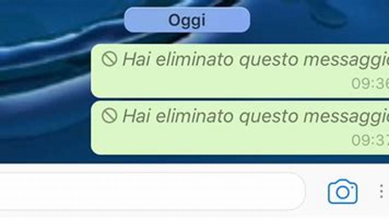 Eliminare Un Messaggio Whatsapp Gia Letto