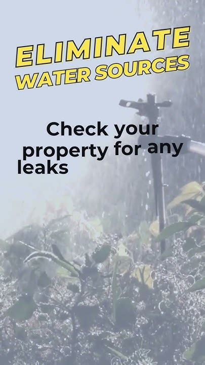 Eliminating Water Sources