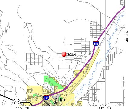 Elko Nv Zip Code Map
