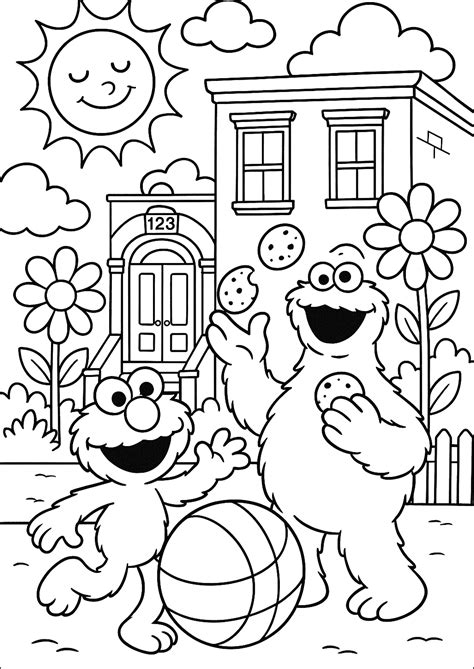 Elmo Coloring Pages To Print