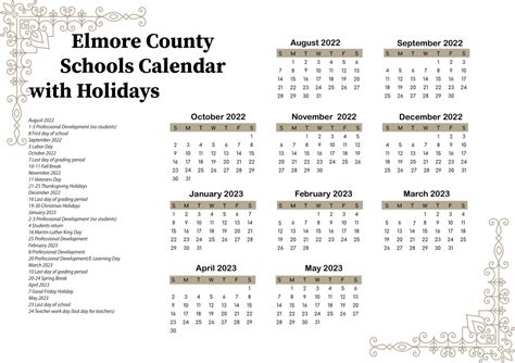 Elmore County School Calendar 2023 2024 Recette 2023