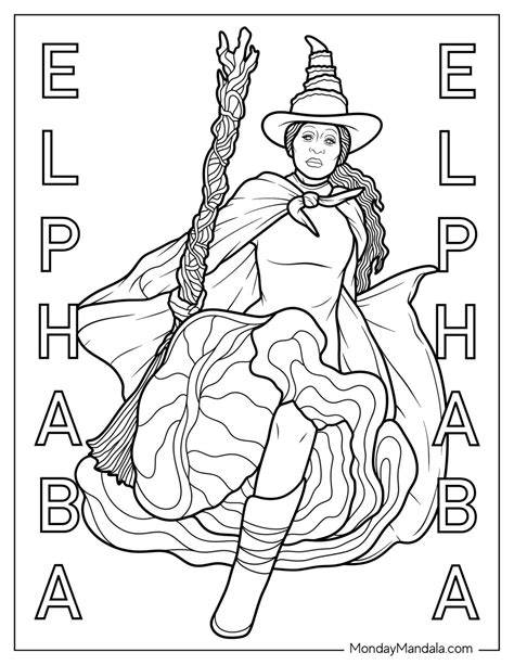 Elphaba Wicked Coloring Pages