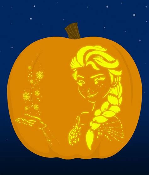 Ideas Cutting Against the Grain Disney Frozen Elsa Pumpkin Carving Pattern