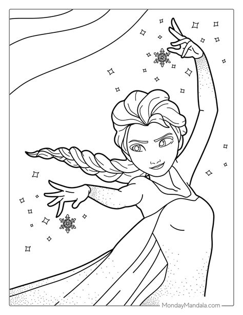 Elsa Coloring Page