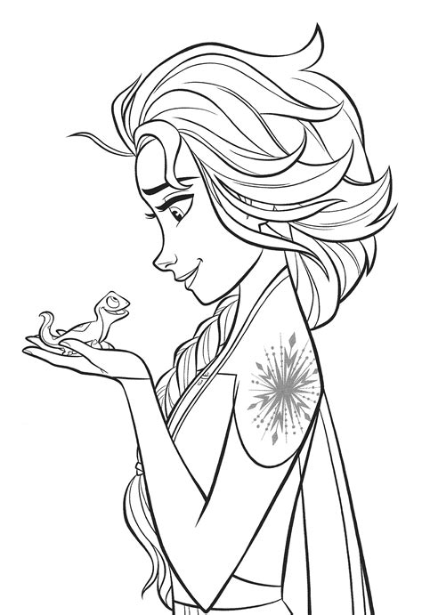 Elsa Frozen 2 Coloring Pages Free