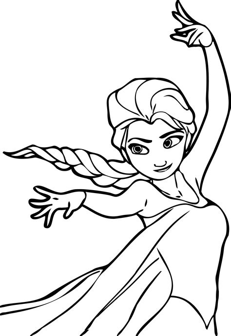 Elsa Printable Colouring Pages