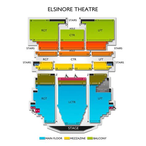 Elsinore Theatre Seating Chart