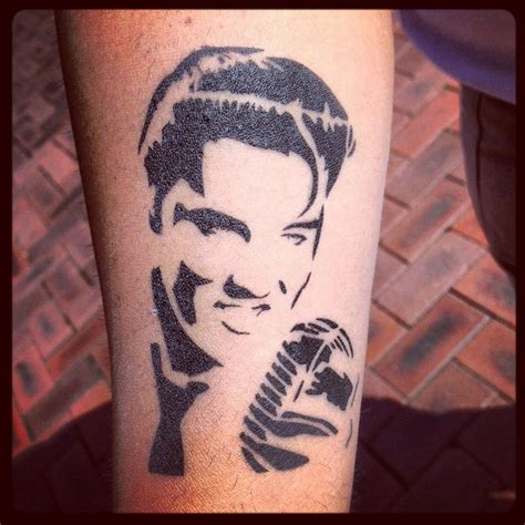 Elvis Presley Portrait Tattoo Tattoo Ideas and