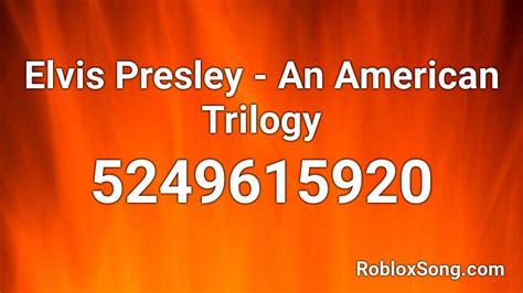 Elvis Presley Roblox ID