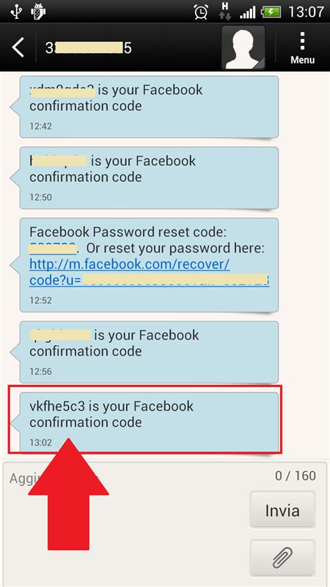 Kode Konfirmasi Email Facebook