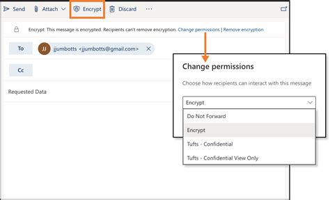 Email and Secure Messaging Options