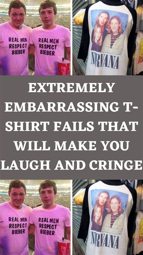 Get Noticed for All the Wrong Reasons with Embarrassing T-Shirts!