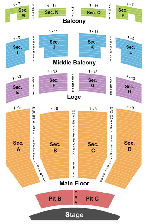 Embassy Theater Seating Chart