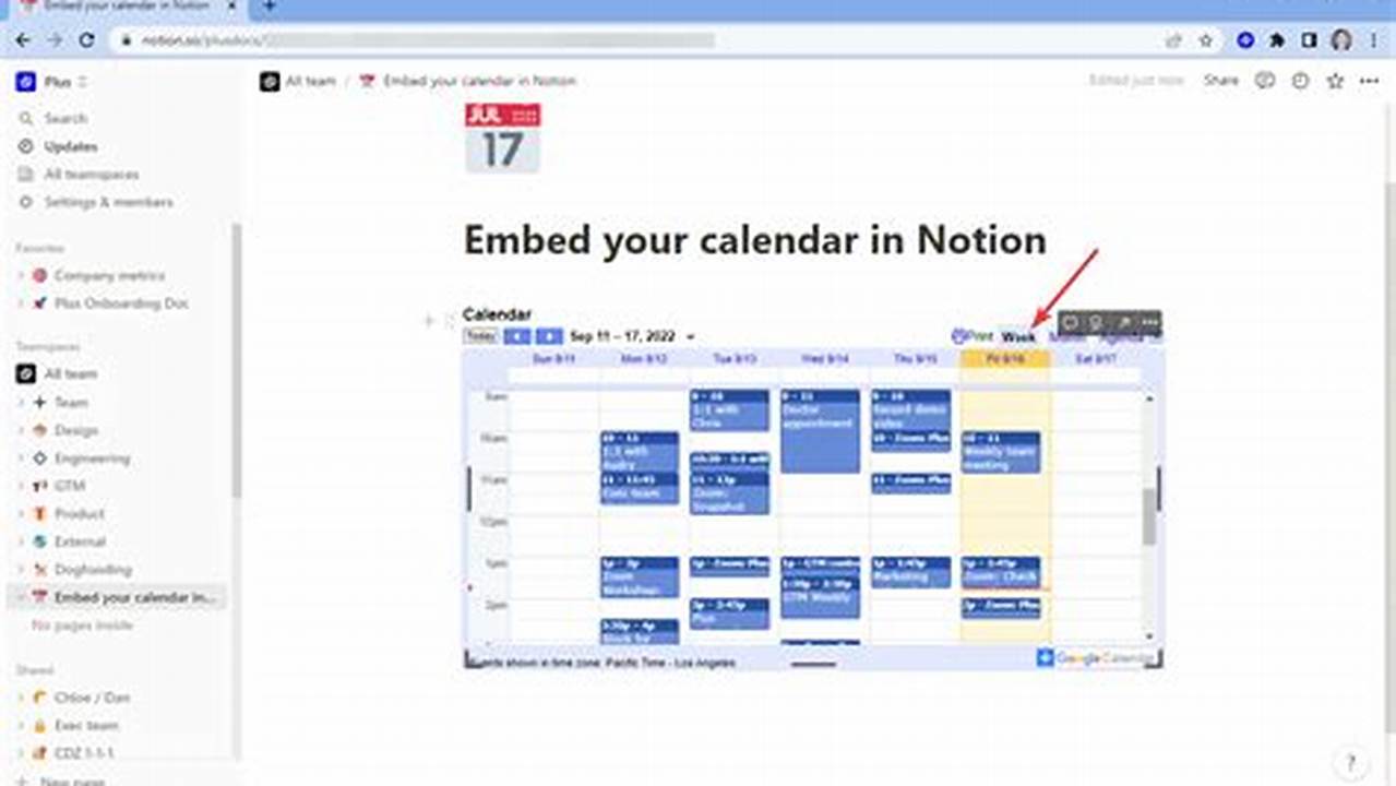 Embed Google Calendar Iframe