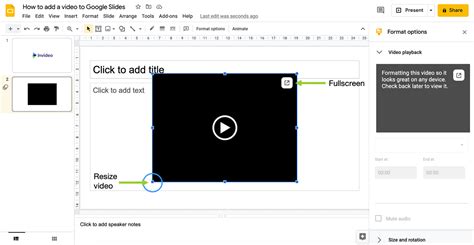 Embed Google Drive Videos in Google Slides