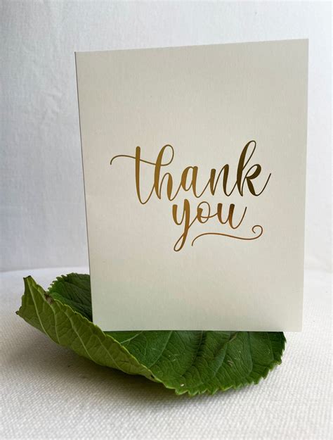 Embossed Thank You Notes