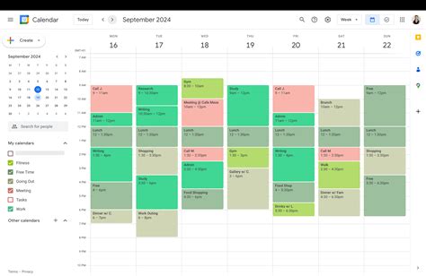 Embracing Personalization Google Calendar