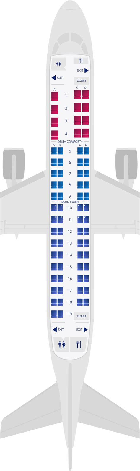 Embraer 175 Seating Chart Delta