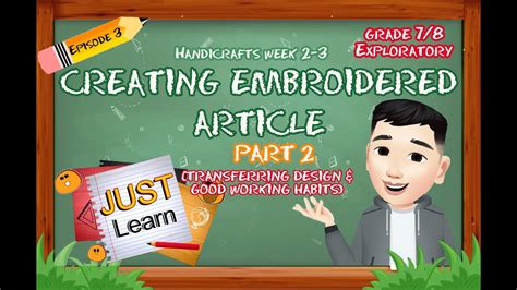 Embroidered Article Example