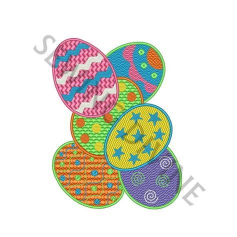 Embroidered Easter Eggs