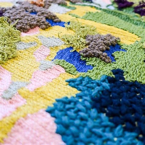 Embroidered Textile Tapestry