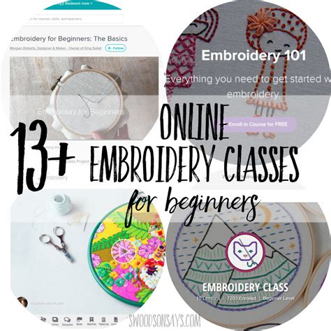 Embroidery Classes for Beginners
