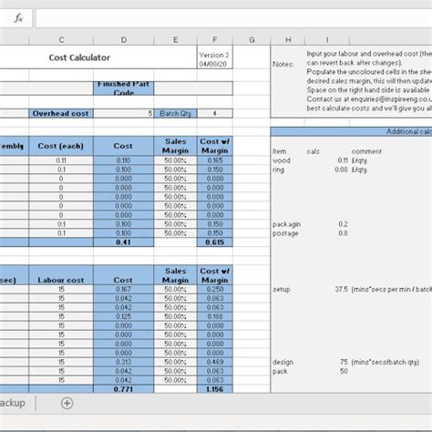 Embroidery Cost Calculator