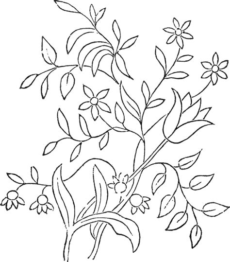 Embroidery Designs Outline Pattern