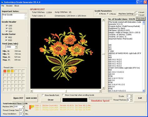 Embroidery Gcode Generator Zip