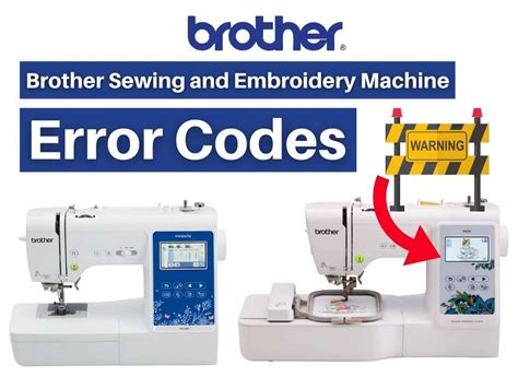 Embroidery Machine Error Codes