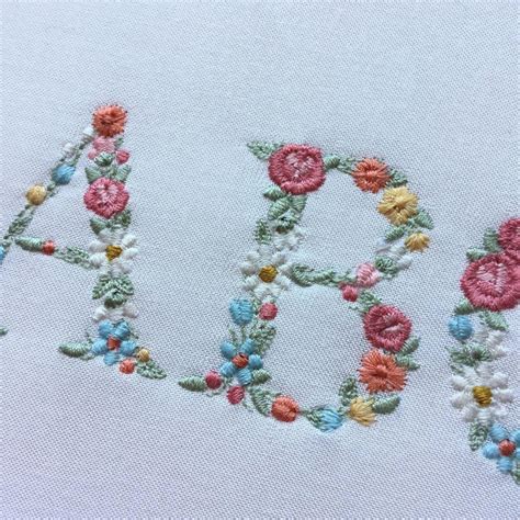 Embroidery Machine Letter Patterns