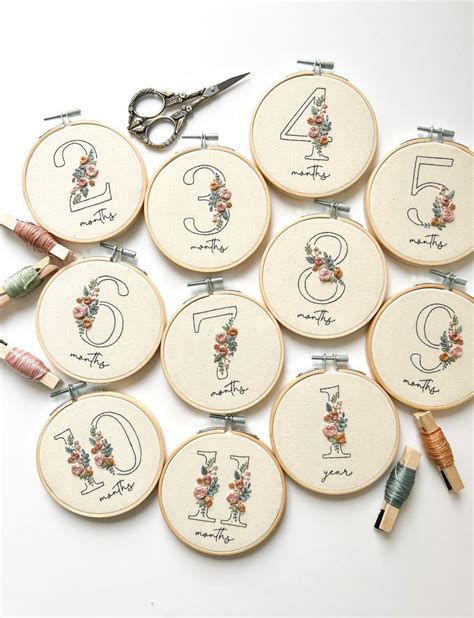 Embroidery Number Patterns