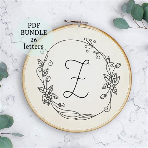 Embroidery Pattern Monogram