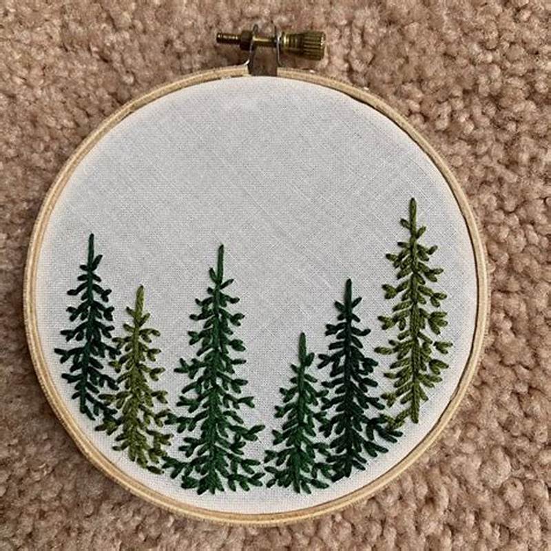 Embroidery Pattern Tree