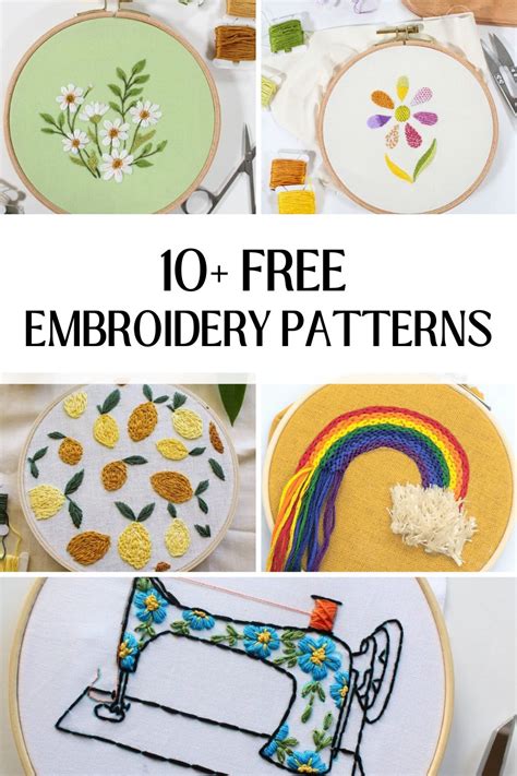 Embroidery Patterns For Beginners Free