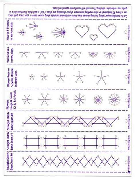 Embroidery Stitch Templates