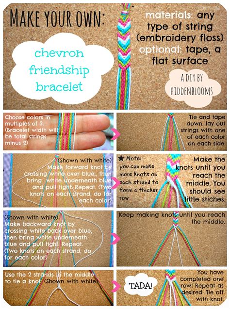 Embroidery String Bracelet Tutorial