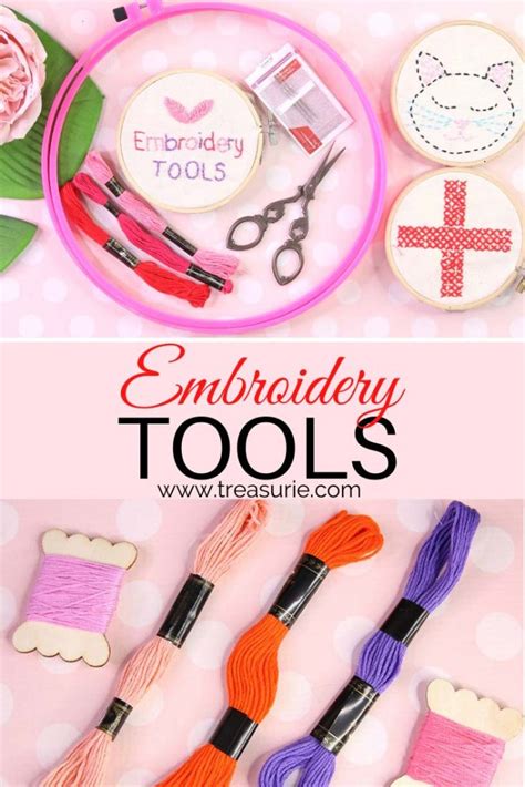 Embroidery Tools And Materials With Functions