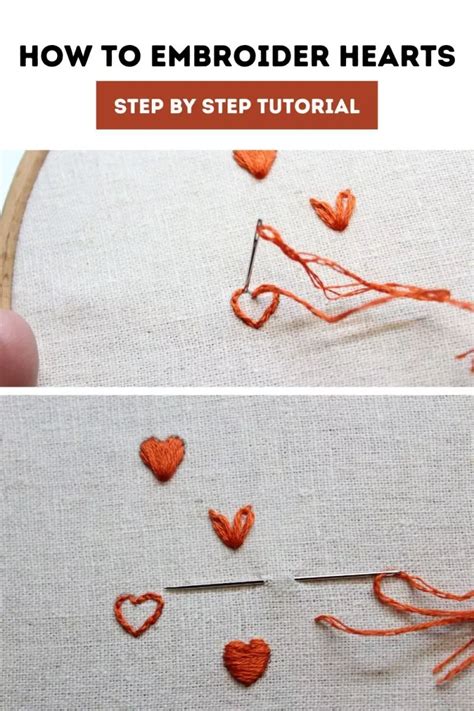Embroidery Tutorial Hearts