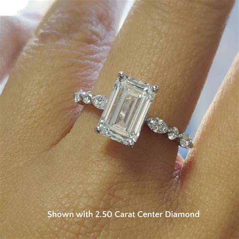 Emerald Cut Diamond Settings