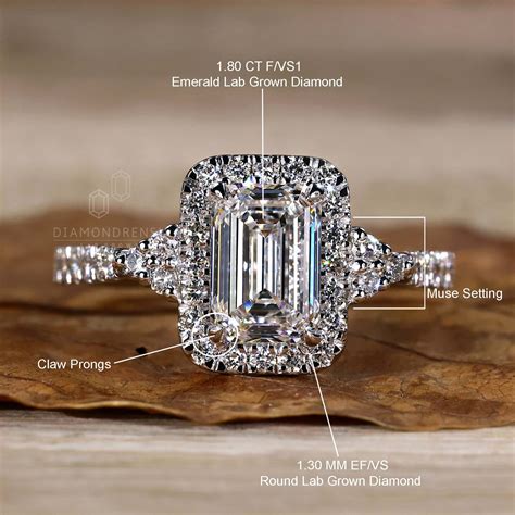 Emerald Cut Lab Grown Engagement Ring Comparison Table