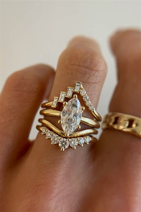 Emerald Engagement Ring Stack Ideas