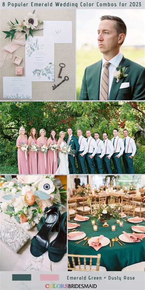 Enchanting Emerald: Elevate Your Wedding to a Timeless and Majestic Affair with These Enchanting Green Hues!