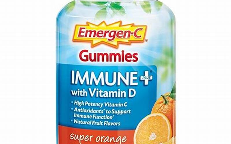 Emergen C Immune Plus Vitamin D And Zinc Gummies
