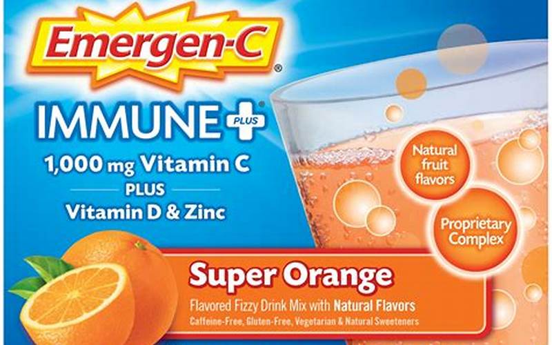 Emergen C Immune Plus Vitamin D And Zinc