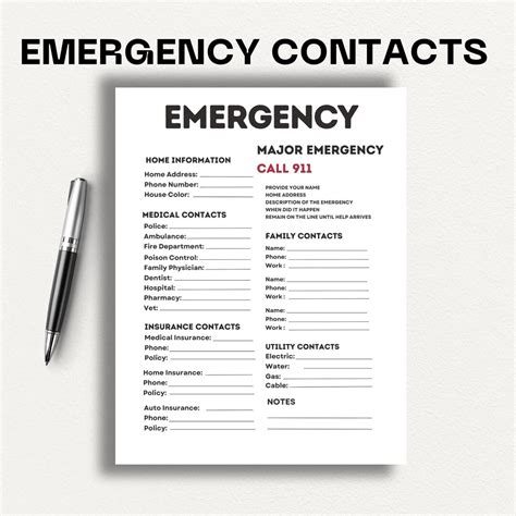 Emergency Contacts and Information