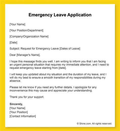 Emergency Leave In Ksa